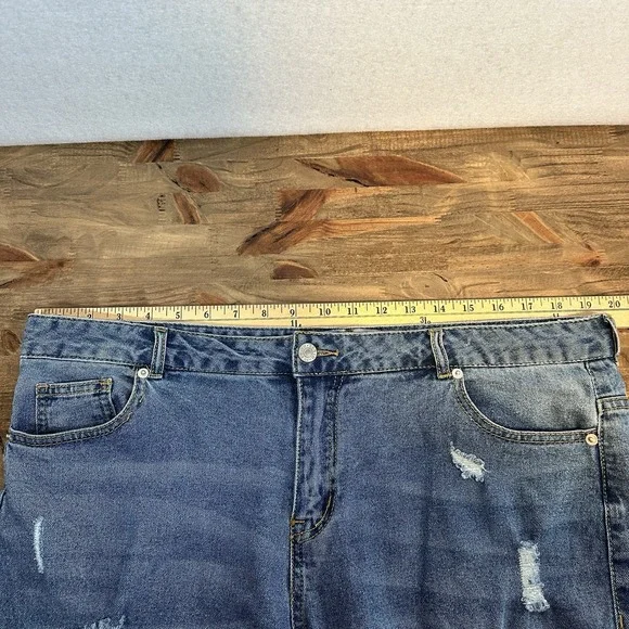 Denim Distressed Women Shorts - Picture 11 of 13